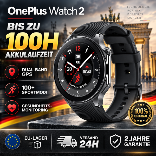 Nowy smartwatch OnePlus Watch 2 z ekranem AMOLED 1.43'', WiFi, GPS, IP68 i Google Pay