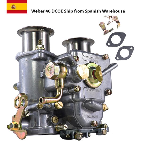 40 DCOE Weber Twin Choke Vergaser für alle VW V8-Motoren 1975–1992 4 6 Zyl 19550.174 Spanien Lager 40 mm Vergaser Vergaserbaugruppe