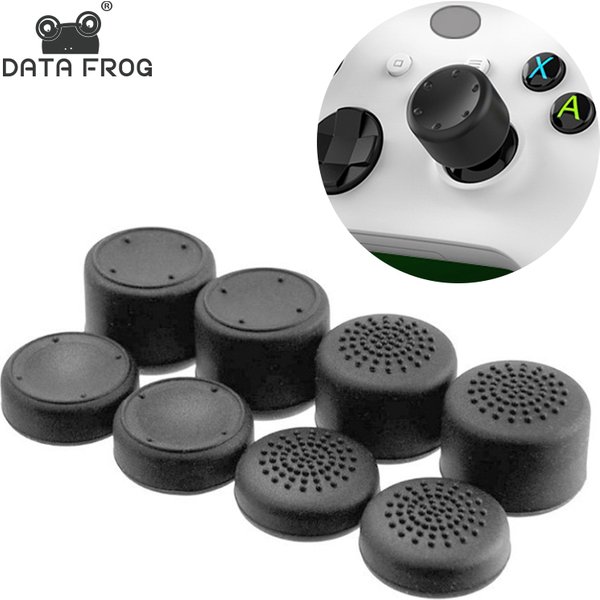 DATA FROG – capuchon de poignée analogique en Silicone pour manette de jeu Xbox One/S/série X S/PS5/PS4/Switch Pro, 8 pièces