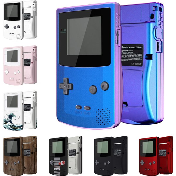 eXtremeRate IPS Ready Upgraded Full Housing Cover Shell mit Tasten für Gameboy Color für GBC – Passend für GBC OSD IPS