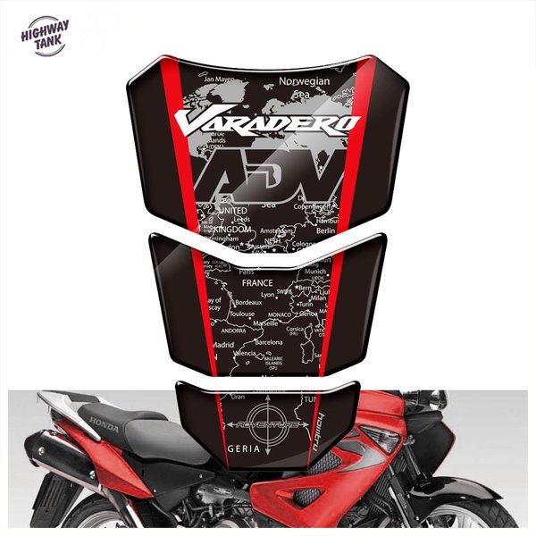 3D Harz Motorrad Tank Pad Protector Aufkleber für Honda XL125 XL250 XL1000 Varadero Decals
