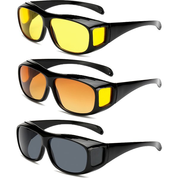 Car Night Vision Sunglasses Safety Driving Goggles Night Driving Glasses Unisex Sun Glasses UV Protection Sunglasses