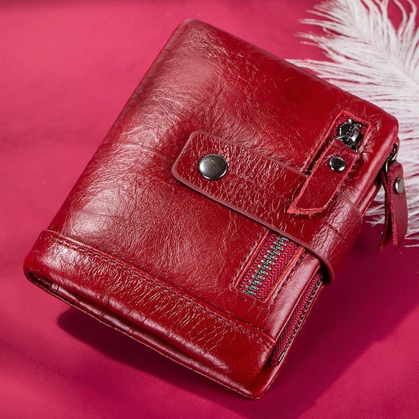 Echtes Leder Frauen Brieftasche für Münze und Karte Hohe Qualität Kleine Weibliche Kupplung Handliche Geldbörse Mode Damen Brieftasche Luxus Marke