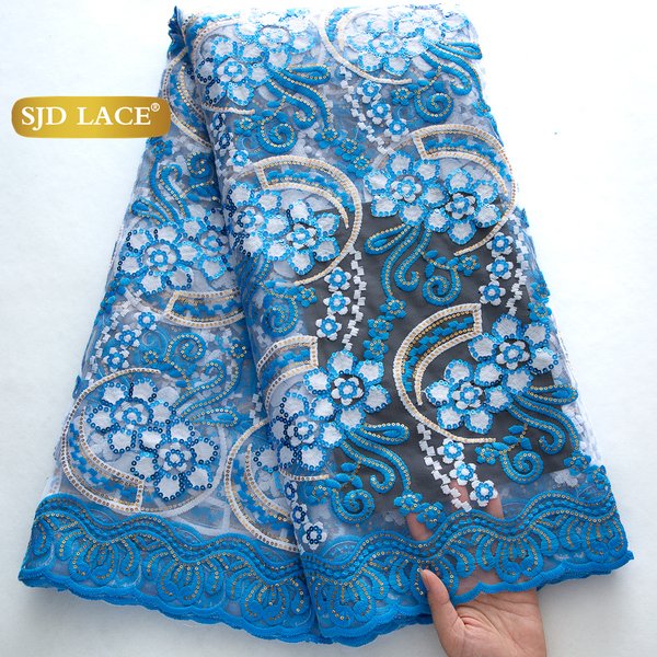 SJD LACE nigérian français maille lait soie dentelle tissu 2025 nouveautés africain Net dentelle pour nigérian mariée robes de mariée coudre