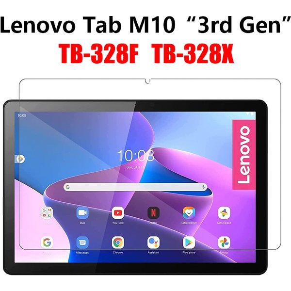 Protecteur d'écran pour tablette Lenovo Tab M10 3e génération, 10.1 pouces 2022, Film de protection en verre trempé TB-328XU TB-328FU HD