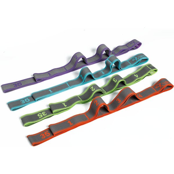 Yoga tirer sangle ceinture Polyester Latex élastique danse latine étirement bande boucle Yoga Pilates GYM Fitness exercice bandes de résistance