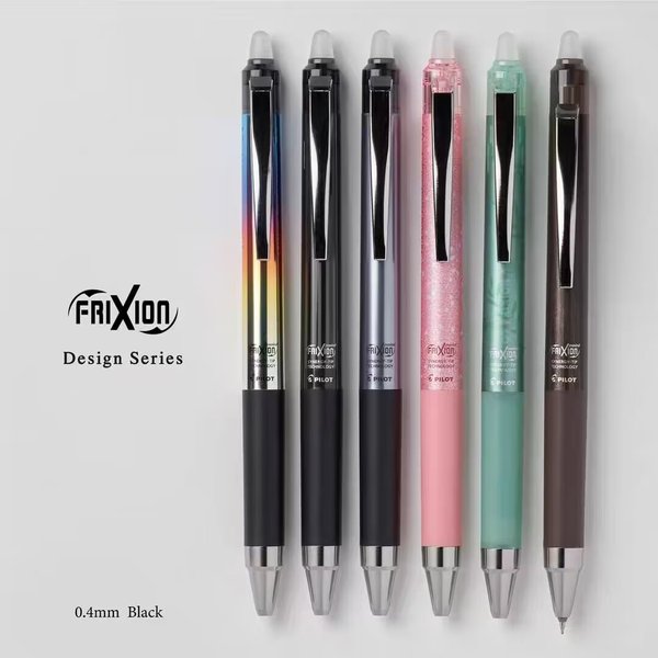 1pcs 2023 New PILOT Frixion Erasable 0.4mm Gel Pen Friction Button Rollerball 0.5mm Multifunction Pen Quick Drying