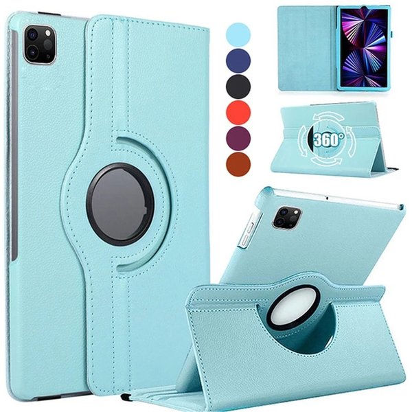 Étui pour iPad Air Pro 2024 MINI 3 4 5 6 7 8 9 10 génération 10.9 10.2 11 12.9 13 pouces, Rotation à 360 degrés, housse de tablette avec support en cuir