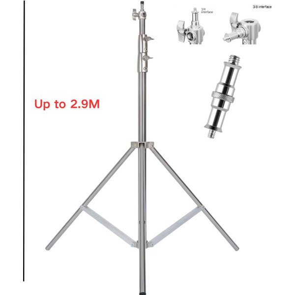 Edelstahl Großes Stativ 2/2,8/3,2 M Faltbares Licht Super Stand Stativ Fotografie C-Ständer Für Spot licht Softbox Foto Studio