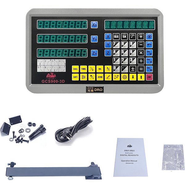 GCS900 GCS906 2-Achsen/3-Achsen DRO Digitale Anzeigevorrichtung für Fräs- und Drehmaschinen für HXX Sino Easson Linearer Skalenencoder