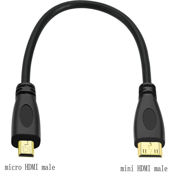 Micro HDMI Mini HDMI-compatible To Micro HDMI-compatible Connection Cable HD Video Mini HD Conversion Cable 0.3m 1m 1.8m