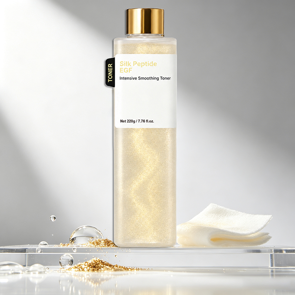 Silk Peptide EGF Smoothing Toner Revitalizing Hydrating Soothing Essence Water Improves Rough Skin Moisturizing Facial Toner