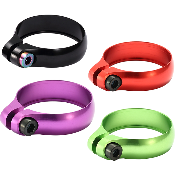 Ultralight Titanium Bicycle Seat Post Clamp CNC Alloy Saddle Seat Post Clamp for 31.8/ 34.9 mm Mountain Bike Seatpost Parts
