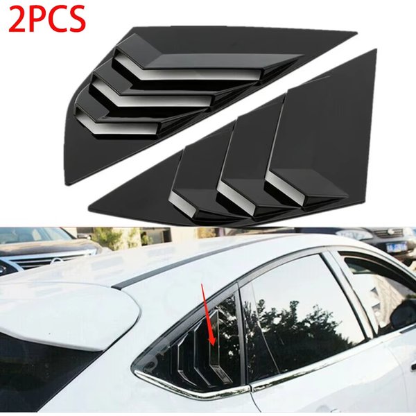 2 Stück Heckscheiben-Lamellen, Auto-Entlüftung, seitliche Tuyere-Lamellen, Entlüftung für Ford Focus ST RS MK3 2012–2018