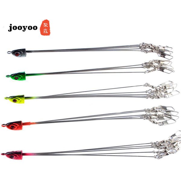 5 Arms Umbrella Fishing Lure Hook Rig Alabama Rig Head Swimming Bait Bass with Swivel Snap Connector Minnow Fishing For Sea Bass