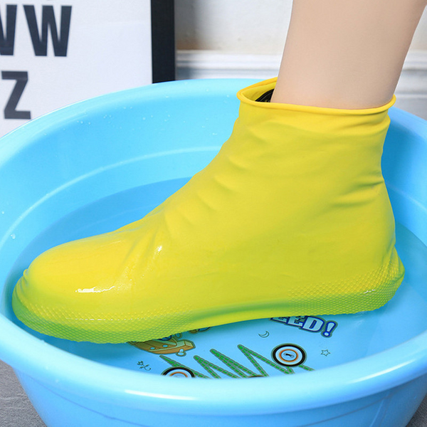 2-teiliger Stiefel, wasserdichter Schuhüberzug, Silikonmaterial, Unisex-Schuhschutz, Regenstiefel für drinnen und draußen, regnerische Tage, wiederverwendbar