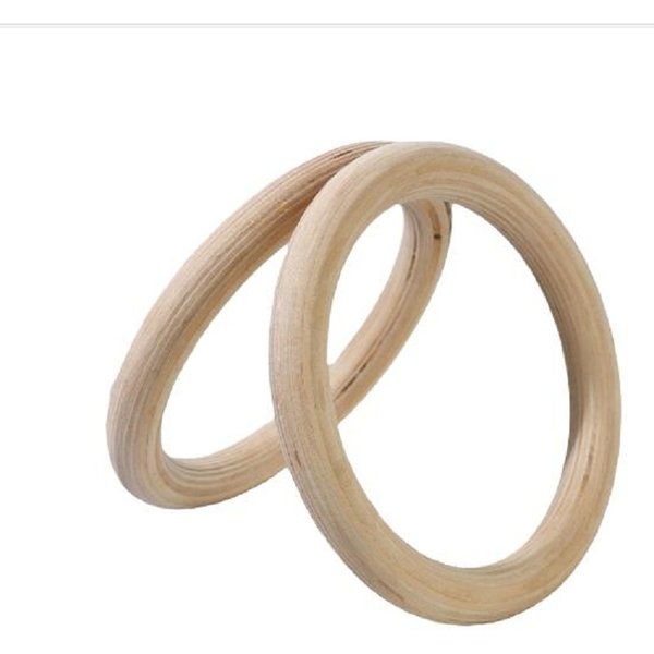 2 pièces/paire anneau en bois 1.1 "anneaux de gymnastique Crossfit portables force d'épaule équipement d'entraînement de Fitness à domicile