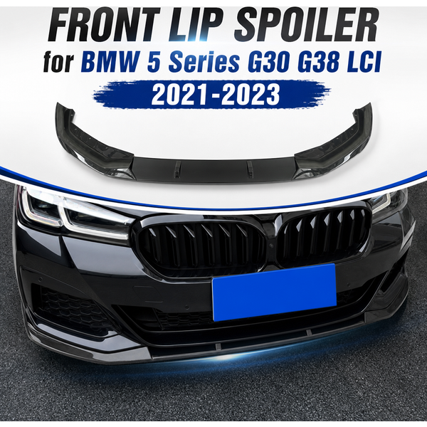 3-teiliges Frontstoßstangen-Kit für BMW 5er LCI G30 G38 Frontlippe, 2021-2023 Frontstoßstangen-Modifikationsteil.