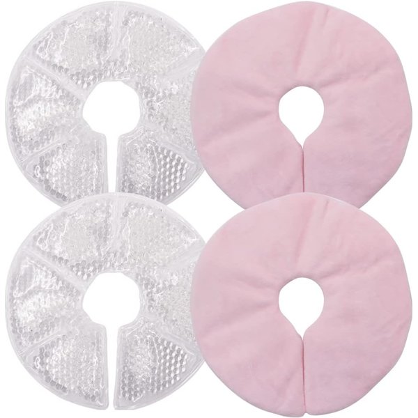 Coussinets de thérapie mammaire, coussinets de Gel d'allaitement chaud et froid, essentiels d'allaitement et récupération post-partum, soulagement de la douleur d'allaitement