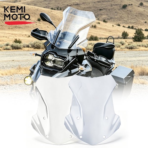 KEMiMOTO Touring-Windschutzscheibe für BMW R1200GS LC ADV R1250GS Adventure 2013-2018 2018 2019 2020 2021 2022 2023 2024 2025 2026 Motorrad-Windschutzscheibe Windabweiser Frontscheibe