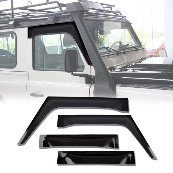 Auto Regen Schild Für Alte Land Rover Defender Fenster Visiere Auto Fenster Deflektoren Wind Deflektor Sonne Schutz Regen Vent Abdeckung