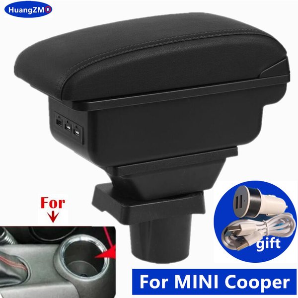 Boîte d'accoudoir pour Mini Cooper S R50 R52 R53 R56 R57 R58, boîte de rangement pour accoudoir de voiture, accessoire de rénovation intérieure