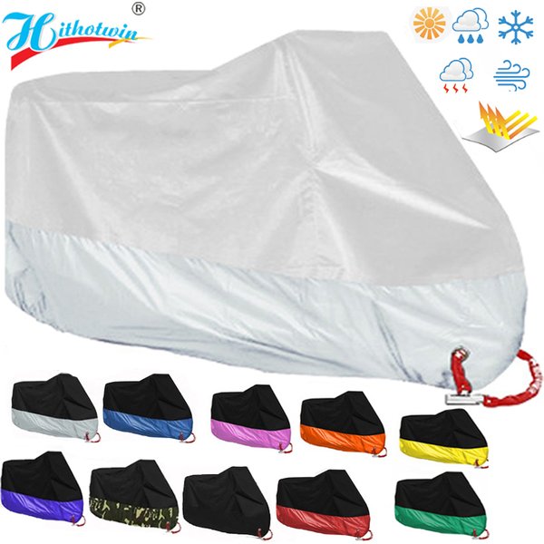 Neue Motorrad Abdeckung Fahrrad Alle Saison Wasserdicht Staubdicht UV Schutz Outdoor Moto Roller Motorrad Regen Abdeckung M-4XL