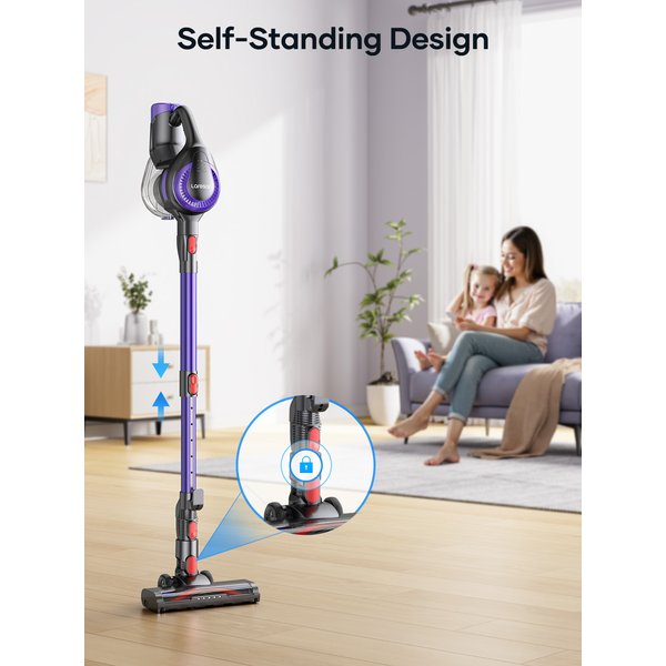 Laresar V10 Lite 38000Pa Kabelloser Staubsauger Handstaubsauger Starke Saugkraft Smart-Home-Gerät für Teppiche und Haare 45 Min.