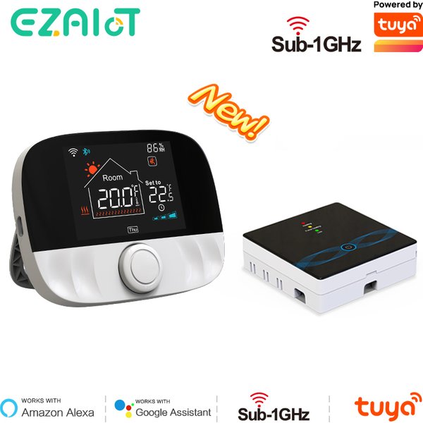Thermostat sans fil RF433, WiFi/sans WiFi, chauffage au sol, eau, chaudière à gaz, maison, Tuya, contrôleur de température Programmable intelligent