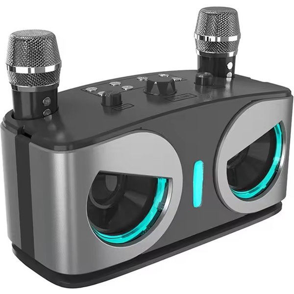 Karaoke Wireless Portable Bluetooth Speaker With Microphone Subwoofer Machine Powerful Sound Box Music Caixa De Som Audio Bocina
