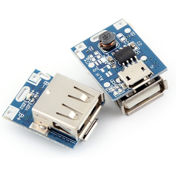5pcs 5V Boost Converter Step-Up Power Module Lithium Battery Charging Protection Board LED Display USB For DIY Charger 134N3P