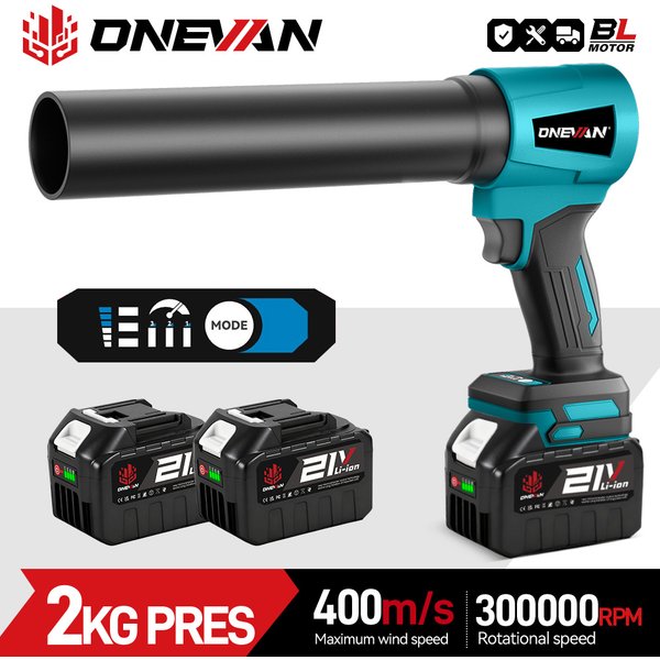 ONEVAN 4000W ventilateur Turbo électrique sans brosse 400 M/S 300000 tr/min souffleur de feuilles outil de soufflage de poussière pour Makita broche de batterie 18V
