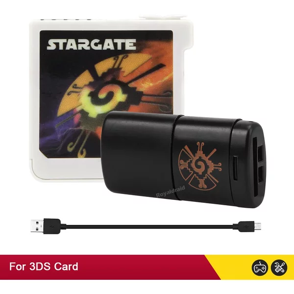 Adaptateur STARGATE 3DS de haute qualité, carte mémoire HC classe 10, poignée Flashcart 3DS, Console Everdrive, peut jouer de GBA DS
