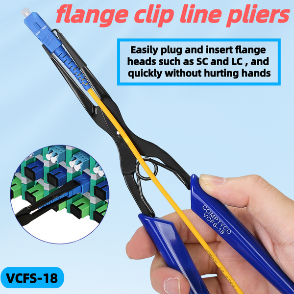 COMPTYCO VCFS-18 Fiber Optic Room Tools Optical Fiber Flansch Clip Line Zangen SC/LC Connector Plug Clamp Pull Tool