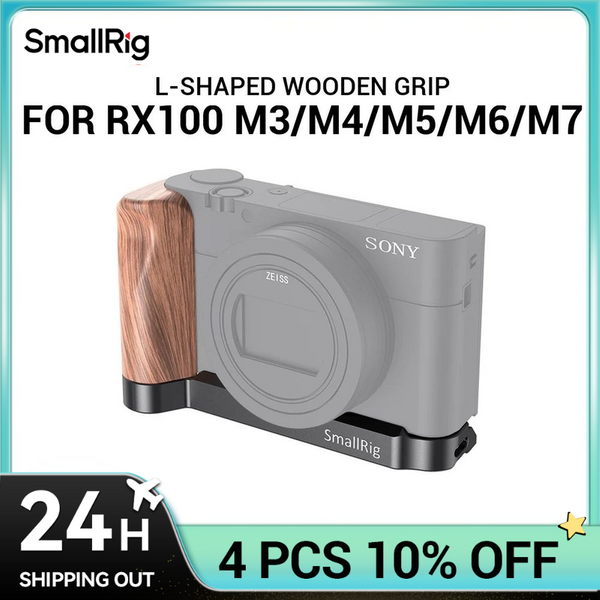 SmallRig – poignée en bois en forme de L RX100 M7, pour Sony RX100 III / IV / V(VA) / VI / VII Rx100 M6, plate-forme Vlog pour caméra Vlogging 2467