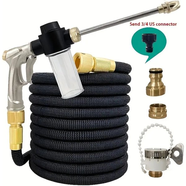 Hohe Qualität Flexible Erweiterbar Garten Schlauch Hochdruck Düse Lange Stange Spray Reinigung Pistole Auto Waschen Schlauch Garten Schlauch