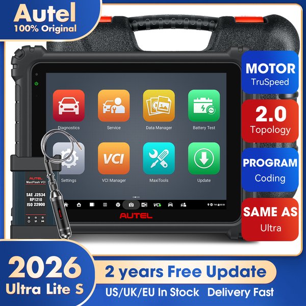 Autel MaxiCOM Ultra Lite S Scanner Intelligentes Kfz-Diagnosegerät Fortschrittliche ECU-Programmierung & Codierung, 40+ Dienste PK MS909 Elite2