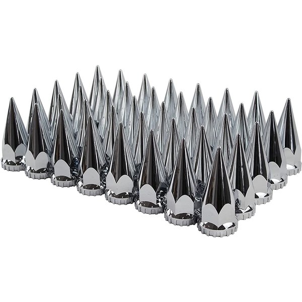 Couvercles d'écrous à pointes filetées en plastique chromé ABS 32mm/33mm, 20 pièces, pour semi-camions