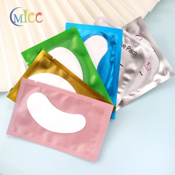 50 Patchs pour les yeux, autocollants sous les yeux pour extensions de cils, coussinets en papier pour maquillage, outils de maquillage, vente en gros