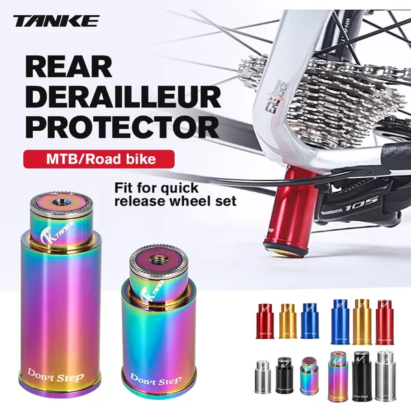 TANKE-Protecteur de Transmission arrière de vélo, support de lampe de cyclisme sur route, accessoires de vélo de montagne, protecteur de dérailleur de déchirure 48/60
