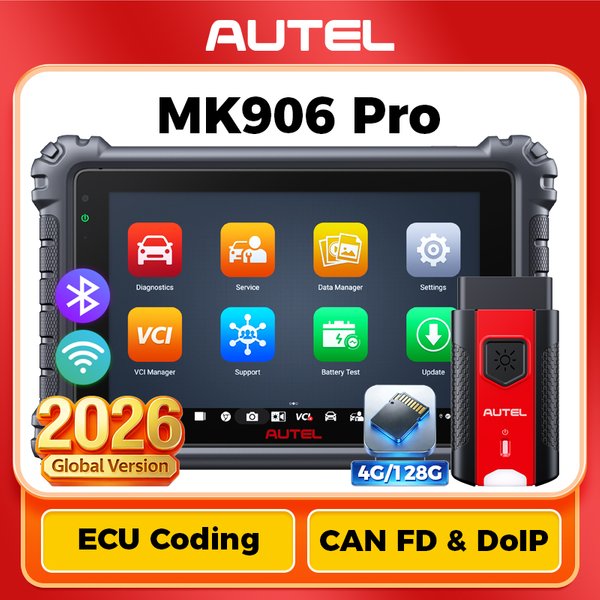 Autel MaxiCOM MK906 Pro MK906PRO Diagnosescanner Fortschrittliches ECU-Codierungsdiagnosetool OBD2-Scanner PK MaxiSys MK906BT MS906