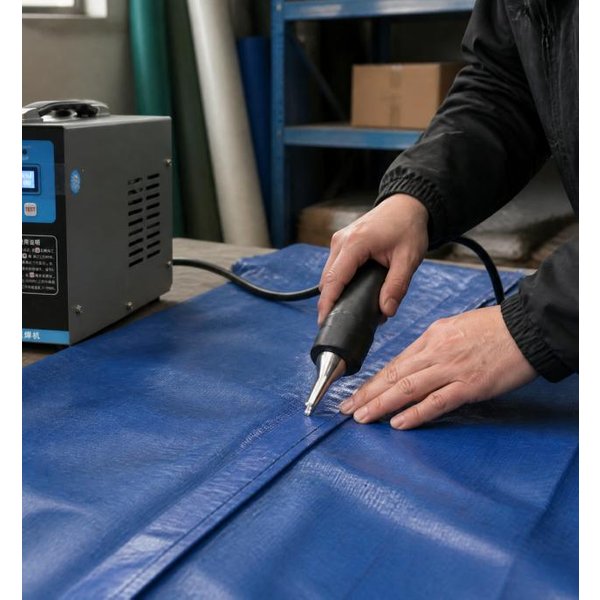 Tragbarer Ultraschall-Stoffreparaturschweißer 35KHz 1000W für Planen, Zelte, Markisen und Vliesstoffe zur Vor-Ort-Reparatur
