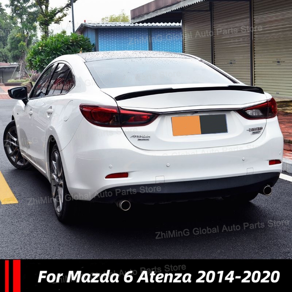 Für Mazda 6 Atenza Spoiler 2014 2015 2016 2017 2018 2019 2020 ABS Carbon faser muster Material Auto Spoiler Farbe spoiler