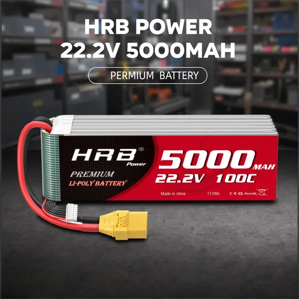 HRB POWER Lipo-Akku 2S 3S 4S 6S 3300mAh 4500mAh 5200mAh 6200mAh 6000mAh XT60 XT90 7,4V 11,1V 14,8V 22,2V RC-Teile