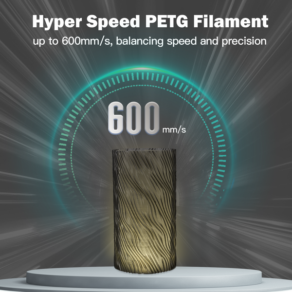 ERYONE 3KG Hyper Speed Translucent PETG 3D-Drucker-Filament 1kg Spule Kompatibel mit den meisten FDM-Druckern