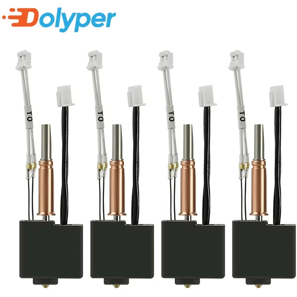 1–5 Satz für Anycubic Kobra 3 Combo Hotend mit Heatbreak-Düse, Thermistor-Hals-Heizblock für Anycubic Kobra 3 Druckkopf