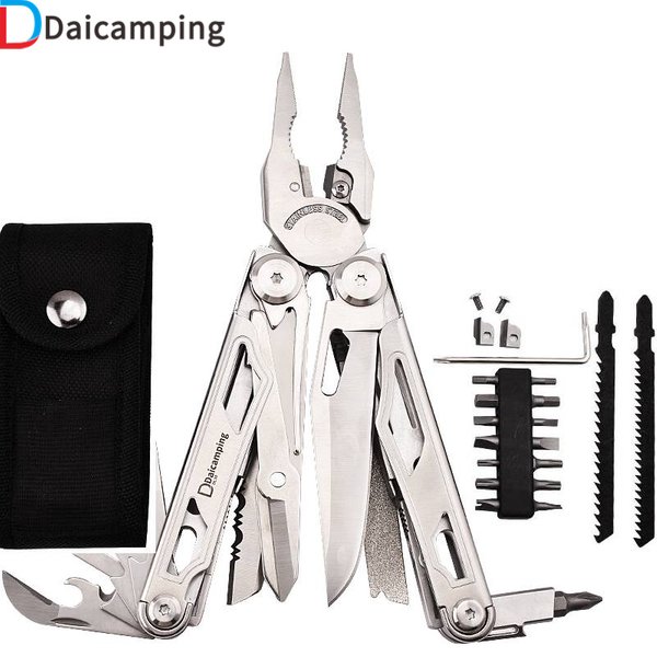 Daicamping DL30 multi-outils main bricolage multi-outils pince multi-outils couteaux pliants ciseaux coupe EDC équipement de survie pince manuelle