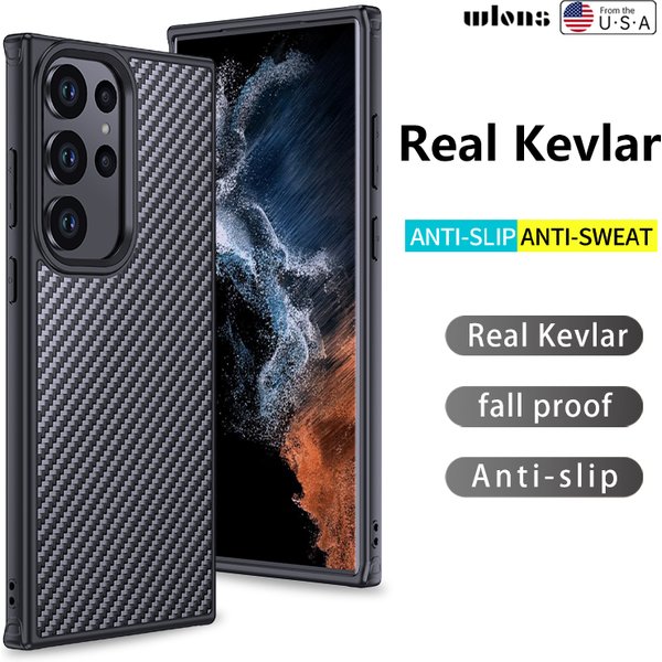 Kevlar magnetische kohle faser gehäuse für samsung galaxy s24 s23 ultra s23 plus s23 aramid faser panzerung suport magsafe ladegerät