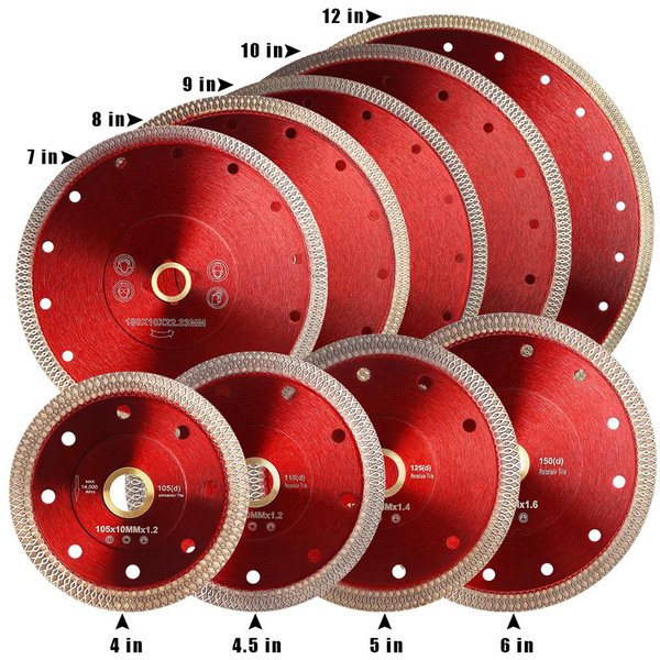 Dia 4 “-10” Fliesen Klinge Super Dünne Diamant Sägeblatt Porzellan Klinge für Schneiden Porzellan Keramik Granit marmor