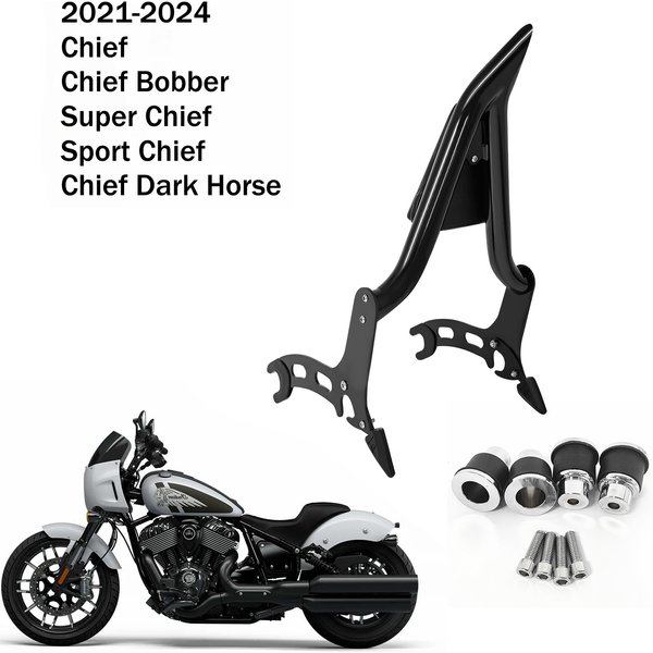 Pour Indian Chief 2022-2026 Chief Dark Horse Super Chief Limited Sport Chief RT, dossier de moto Sissy Bar avec supports de fixation.
